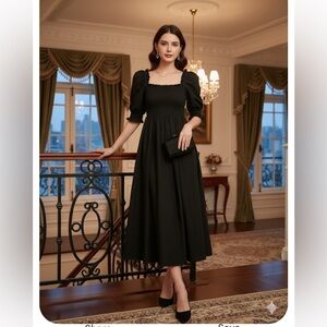 House of CB Black Long Sleeve Dress size S
